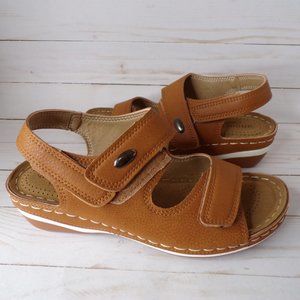 Andrea Confort W/Sandals Brown Size 7 (38UK) 2386